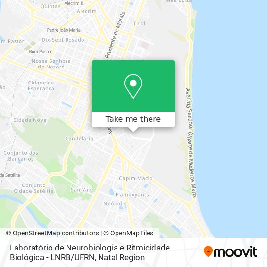 Laboratório de Neurobiologia e Ritmicidade Biológica - LNRB / UFRN map