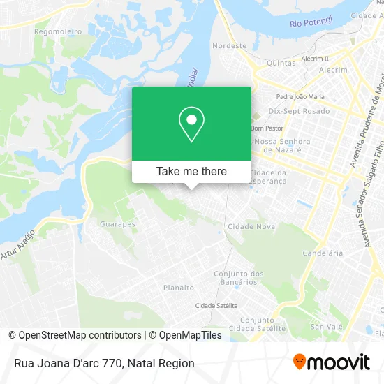 Rua Joana D'arc 770 map