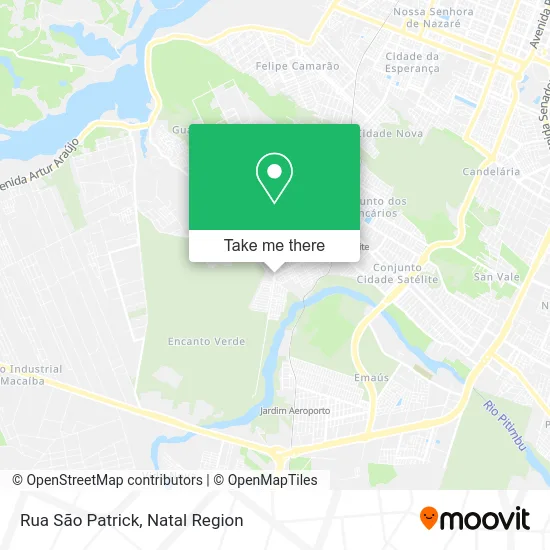 Rua São Patrick map