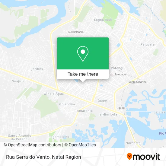 Rua Serra do Vento map