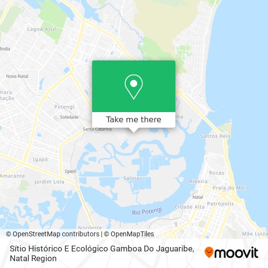 Mapa Sítio Histórico E Ecológico Gamboa Do Jaguaribe