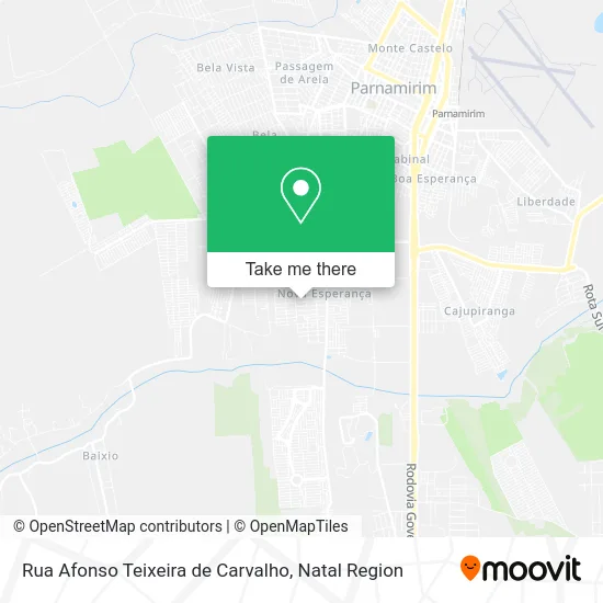 Rua Afonso Teixeira de Carvalho map