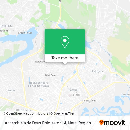 Assembleia de Deus Polo setor 14 map