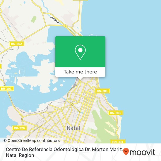 Mapa Centro De Referência Odontológica Dr. Morton Mariz