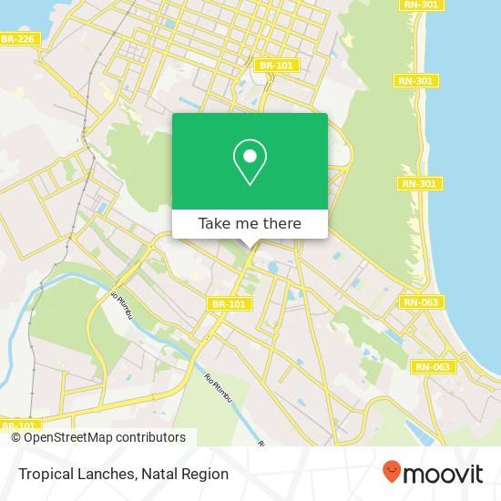 Tropical Lanches map