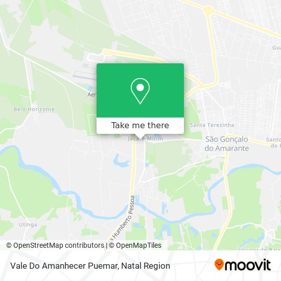 Vale Do Amanhecer Puemar map