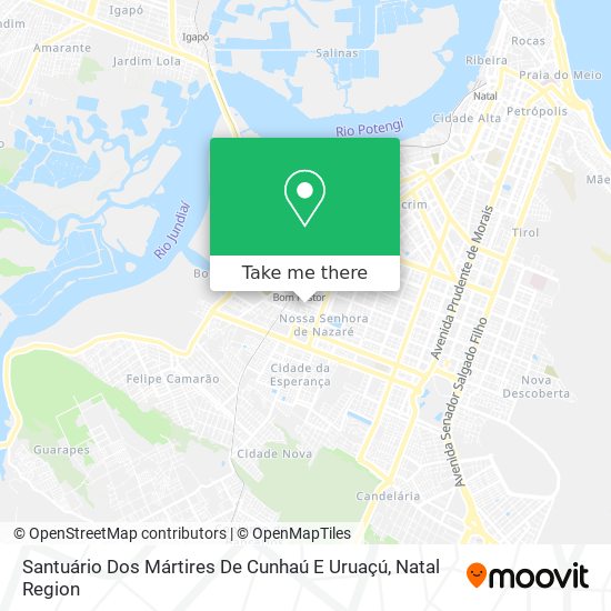 Mapa Santuário Dos Mártires De Cunhaú E Uruaçú