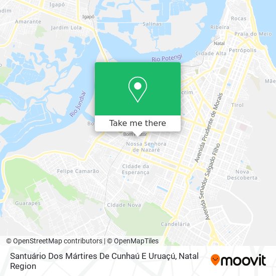 Santuário Dos Mártires De Cunhaú E Uruaçú map