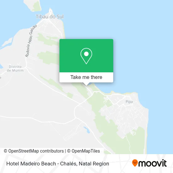 Hotel Madeiro Beach - Chalés map