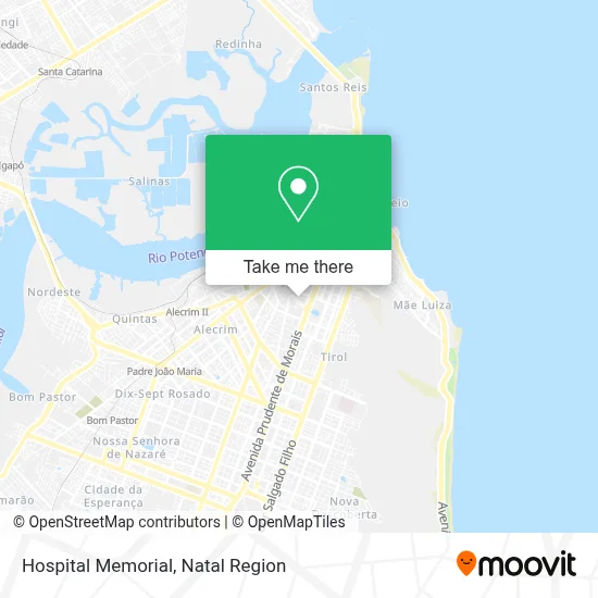 Hospital Memorial map