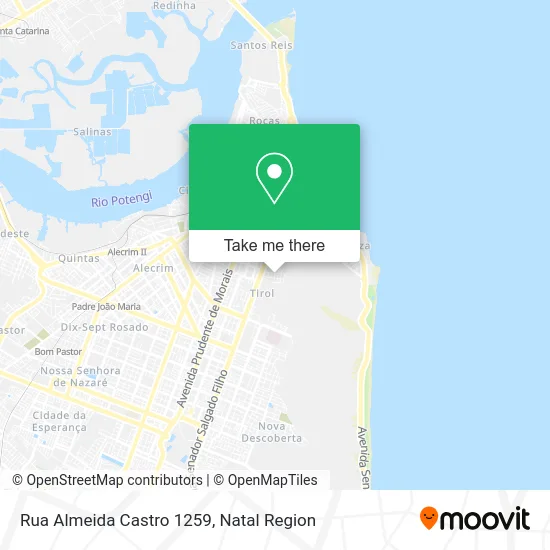 Rua Almeida Castro 1259 map