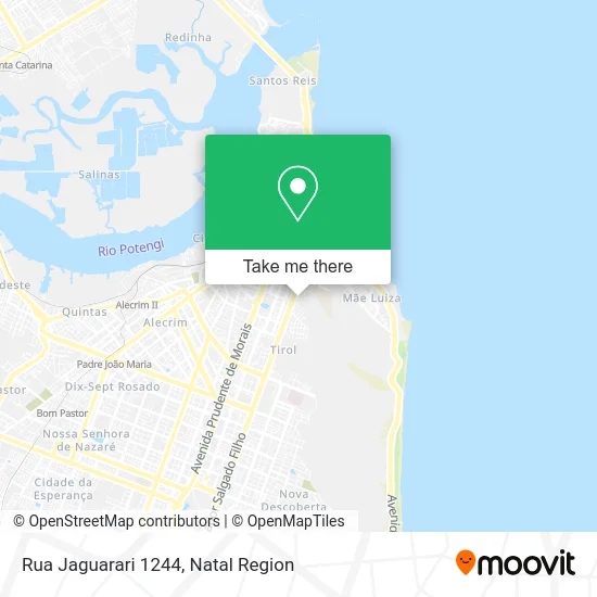 Rua Jaguarari 1244 map