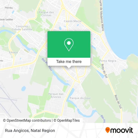 Rua Angicos map