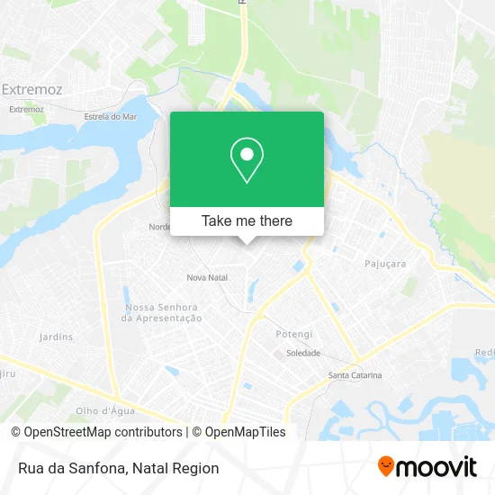 Rua da Sanfona map