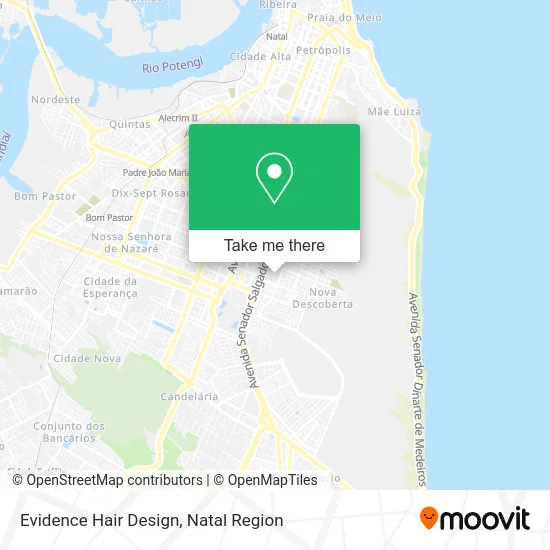 Evidence Hair Design map