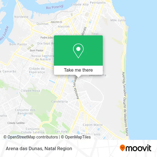 Arena das Dunas map