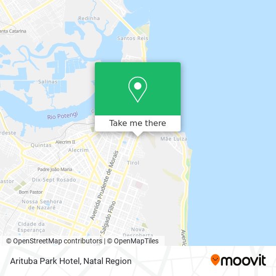 Arituba Park Hotel map