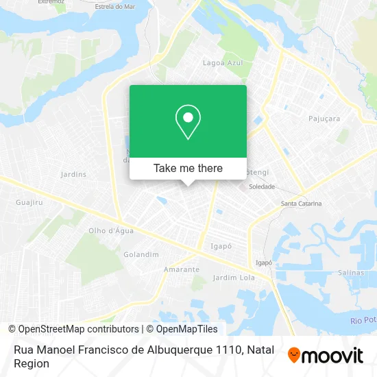 Rua Manoel Francisco de Albuquerque 1110 map