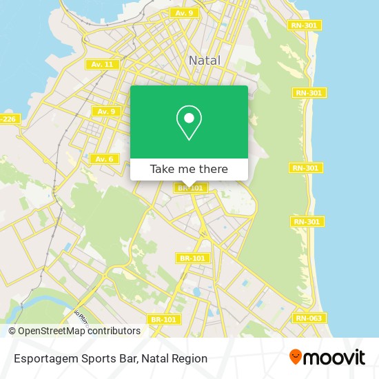 Esportagem Sports Bar map