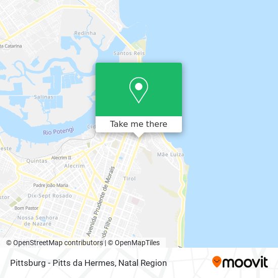 Pittsburg - Pitts da Hermes map