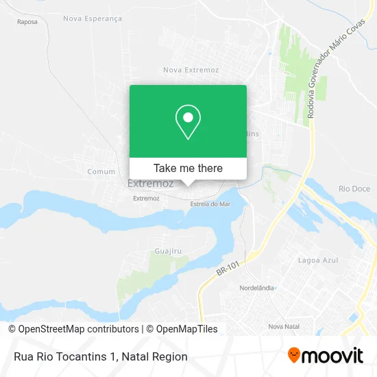 Rua Rio Tocantins 1 map