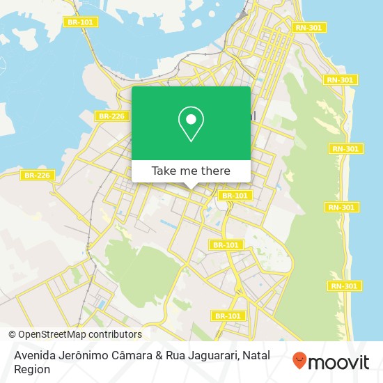 Avenida Jerônimo Câmara & Rua Jaguarari map