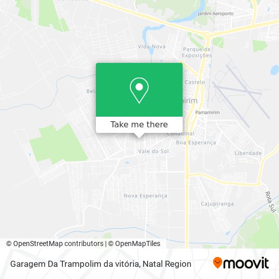 Mapa Garagem Da Trampolim da vitória