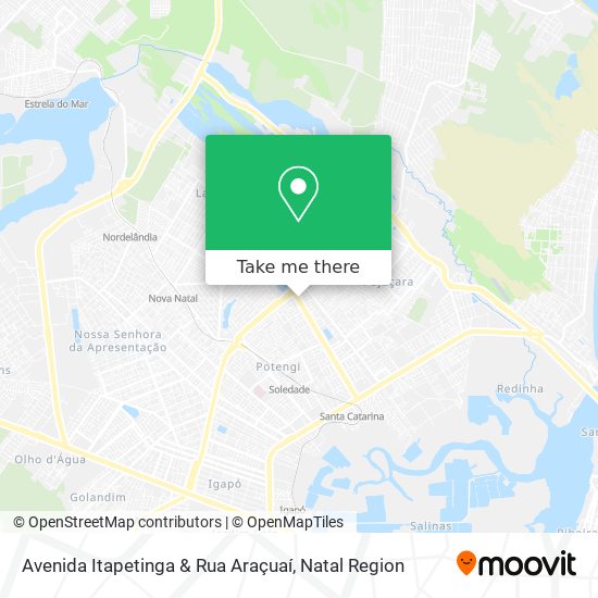 Avenida Itapetinga & Rua Araçuaí map