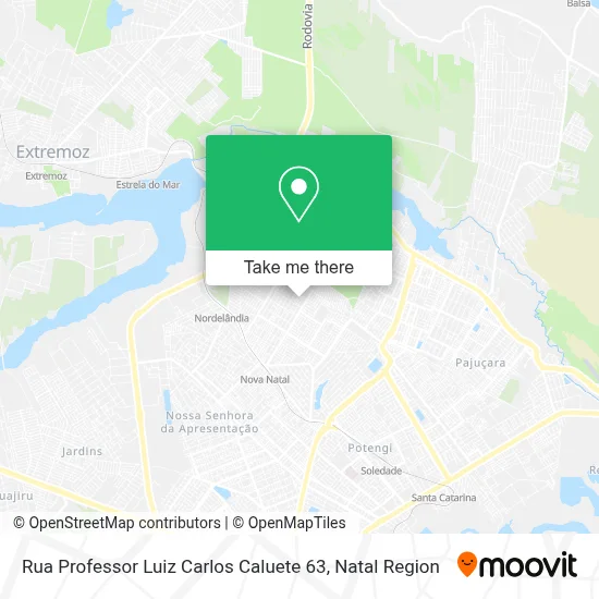 Rua Professor Luiz Carlos Caluete 63 map