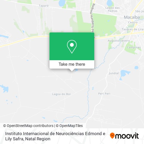 Instituto Internacional de Neurociências Edmond e Lily Safra map