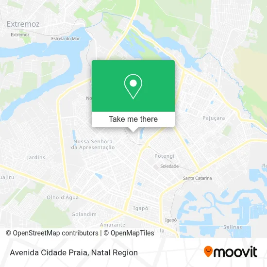 Avenida Cidade Praia map