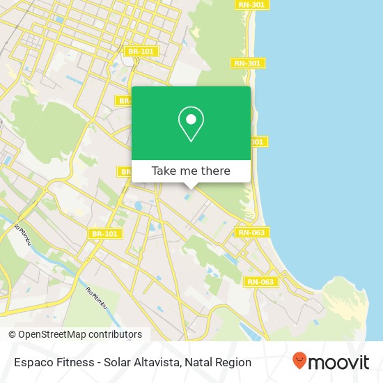 Mapa Espaco Fitness - Solar Altavista