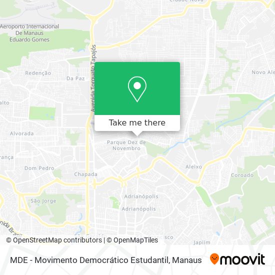 MDE - Movimento Democrático Estudantil map