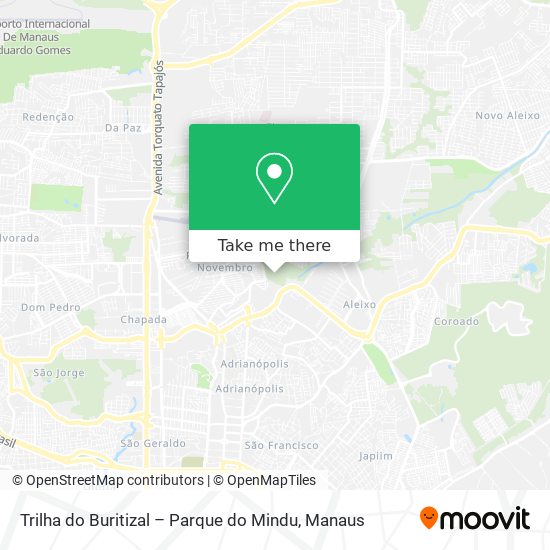 Trilha do Buritizal – Parque do Mindu map