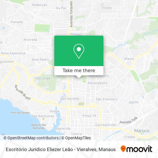 Escritório Jurídico Eliezer Leão - Vieralves map