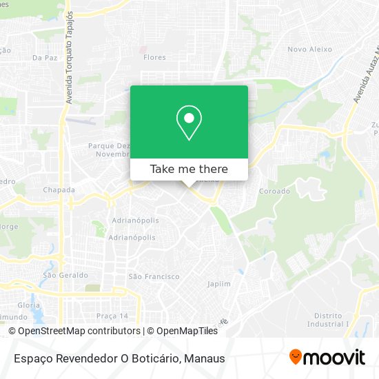 Espaço Revendedor O Boticário map