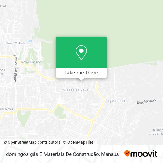 domingos gás E Materiais De Construção map
