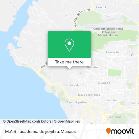 Mapa M.A.B.I academia de jiu-jitsu