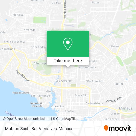 Matsuri Sushi Bar Vieiralves map