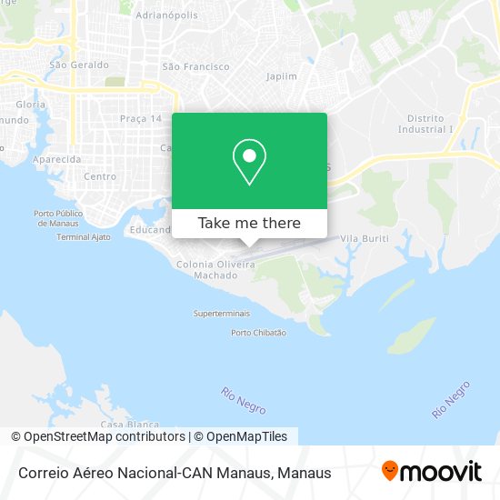 Mapa Correio Aéreo Nacional-CAN Manaus