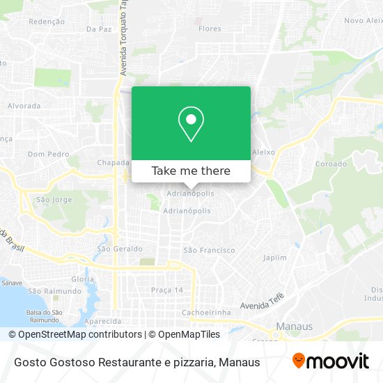 Gosto Gostoso Restaurante e pizzaria map