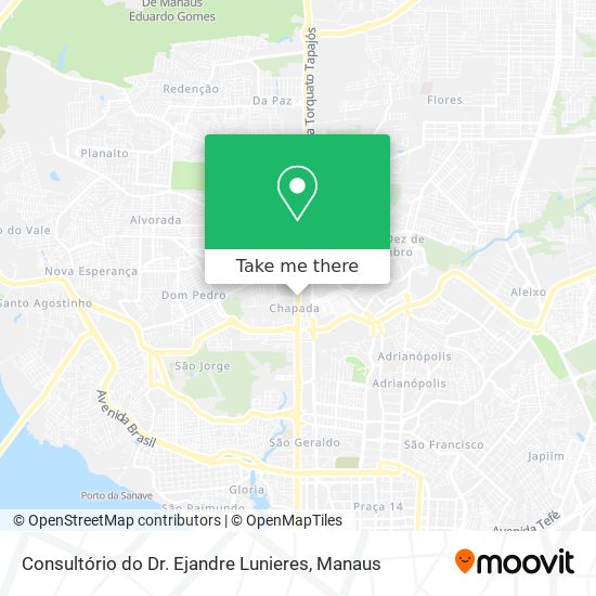 Consultório do Dr. Ejandre Lunieres map