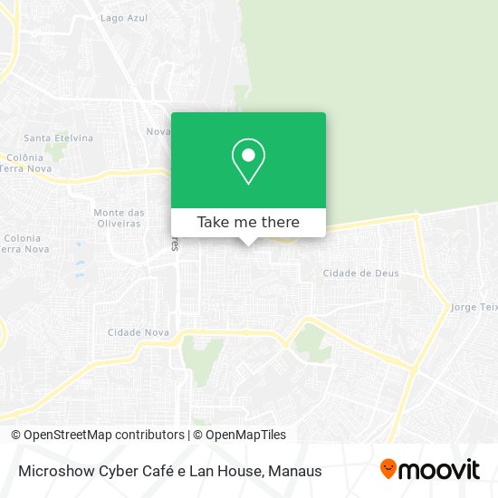 Mapa Microshow Cyber Café e Lan House