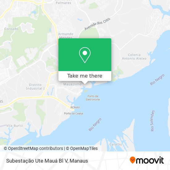 Subestação Ute Mauá Bl V map