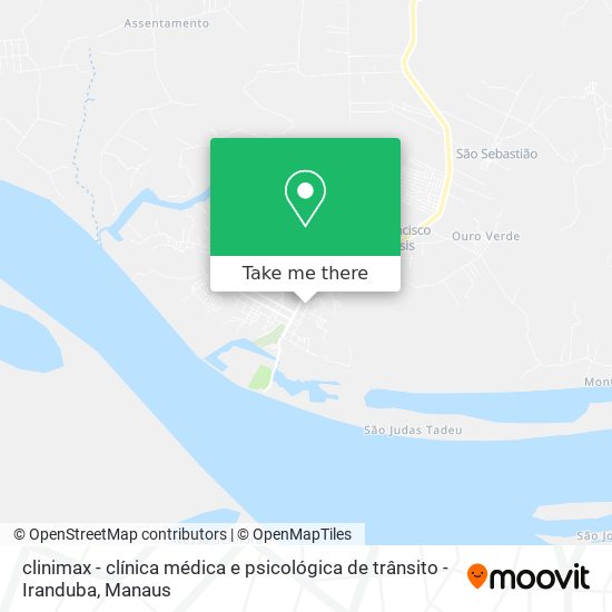 clinimax - clínica médica e psicológica de trânsito -Iranduba map