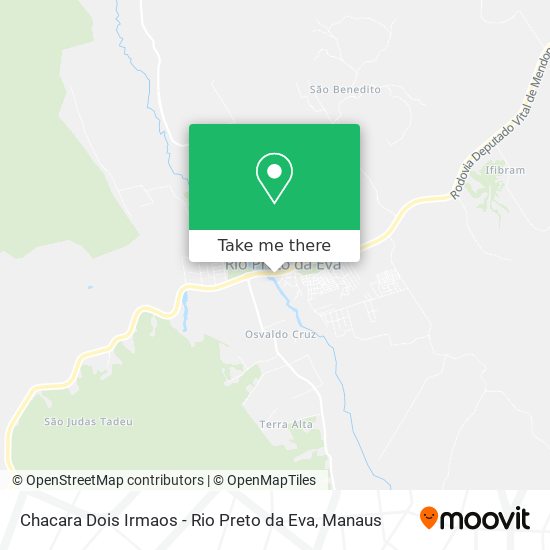 Chacara Dois Irmaos - Rio Preto da Eva map