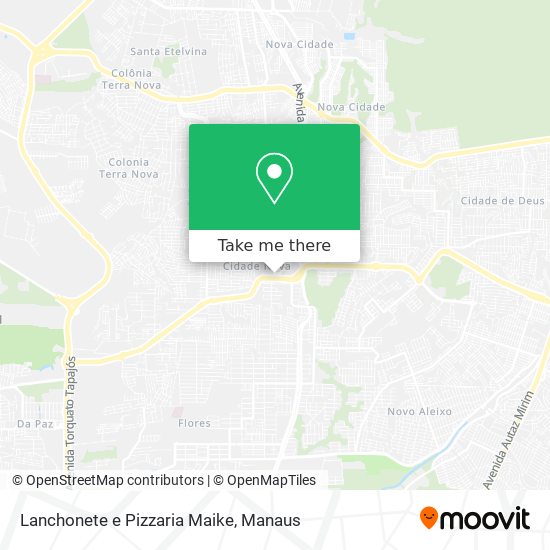 Lanchonete e Pizzaria Maike map