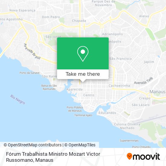 Fórum Trabalhista Ministro Mozart Victor Russomano map