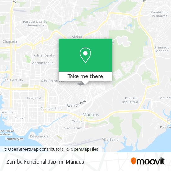 Zumba Funcional Japiim map