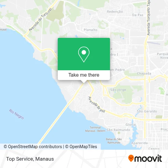 Top Service map